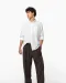 K516 - Heren Oxford overhemd lange mouwen Oxford Blue