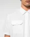 K503 - Herenpilootoverhemd korte mouwen White
