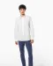 K595 - Heren overhemd Oxford lange mouwen Oxford Blue