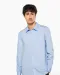 K541 - Heren poplin overhemd lange mouwen White