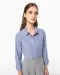 K534 - Dames Oxford blouse lange mouwen White
