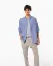 K533 - Heren Oxford overhemd lange mouwen White