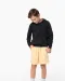 K4014 - Sweater met contrasterende capuchon met motief Black / Skate Graffiti