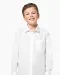 K521 - Kinder poplin overhemd lange mouwen White