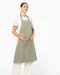 K8007 - Schort met zak van biologisch katoen Almond Green