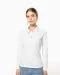 K265 - Damespolo lange mouwen van jersey Black