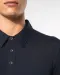 K264 - Herenpolo lange mouwen van jersey Black
