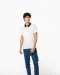 K260 - Tweekleurige herenpolo jersey Black / Dark Grey Heather