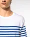 K3033 - Marine-T-shirt ronde hals Bio heren Navy / White Stripes