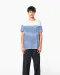 K3033 - Marine-T-shirt ronde hals Bio heren Navy / White Stripes