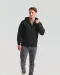 SC361C - Men's Premium Full Zip Hooded Sweatshirt (62-034-0) Charcoal