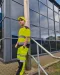 YHVJ400 - Tweekleurig veiligheids-T-shirt Hi Vis Orange / Navy