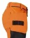 6519 SIGNALISATIE BROEK MET KNIEZAKKEN EN SPIJKERKZAKKEN EN ISO 20471 KLASSE 2 DAMES Oranje/zwart