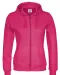 HOODIE FULL ZIP LADY - GOTS GECERTIFICEERD Fuchsia