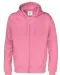 HOODIE FULL ZIP MAN - GOTS GECERTIFICEERD Roze