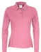 POLO PIQUE LONG SLEEVE LADY - GOTS GECERTIFICEERD Roze