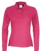 POLO PIQUE LONG SLEEVE LADY - GOTS GECERTIFICEERD Fuchsia