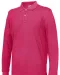 POLO PIQUE LONG SLEEVE MAN - GOTS GECERTIFICEERD Fuchsia