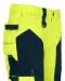 6519 SIGNALISATIE BROEK MET KNIEZAKKEN EN SPIJKERKZAKKEN EN ISO 20471 KLASSE 2 DAMES Geel