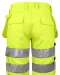 6535 SIGNALISATIESHORT MET SPIJKERZAKKEN EN ISO 20471 KLASSE 2 Geel/zwart