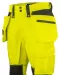 6527 SIGNALISATIESTRETCHBROEK MET SPIJKERZAKKEN EN 37,5™ TECHNOLOGIE EN ISO 20471 KLASSE 2 Geel/zwart