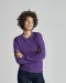 SWEATER CREW NECK UNISEX - GOTS GECERTIFICEERD Paars