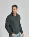 SWEATER HALF ZIP UNISEX - GOTS GECERTIFICEERD Antraciet