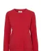 SWEATER CREW NECK LADY - GOTS GECERTIFICEERD Rood