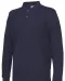 POLO PIQUE LONG SLEEVE MAN - GOTS GECERTIFICEERD Marine