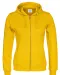 HOODIE FULL ZIP LADY - GOTS GECERTIFICEERD Geel