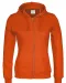 HOODIE FULL ZIP LADY - GOTS GECERTIFICEERD Oranje