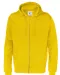 HOODIE FULL ZIP MAN - GOTS GECERTIFICEERD Geel