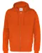 HOODIE FULL ZIP MAN - GOTS GECERTIFICEERD Oranje