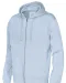 HOODIE FULL ZIP MAN - GOTS GECERTIFICEERD Lichtblauw