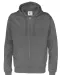 HOODIE FULL ZIP MAN - GOTS GECERTIFICEERD Antraciet