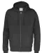 HOODIE FULL ZIP MAN - GOTS GECERTIFICEERD Zwart