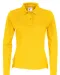 POLO PIQUE LONG SLEEVE LADY - GOTS GECERTIFICEERD Geel