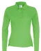 POLO PIQUE LONG SLEEVE LADY - GOTS GECERTIFICEERD Groen