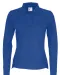 POLO PIQUE LONG SLEEVE LADY - GOTS GECERTIFICEERD Blauw