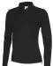 POLO PIQUE LONG SLEEVE LADY - GOTS GECERTIFICEERD Zwart