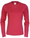 T-SHIRT LONG SLEEVE LADY - GOTS GECERTIFICEERD Rood