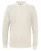POLO PIQUE LONG SLEEVE MAN - GOTS GECERTIFICEERD Ecru