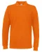 POLO PIQUE LONG SLEEVE MAN - GOTS GECERTIFICEERD Oranje