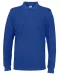 POLO PIQUE LONG SLEEVE MAN - GOTS GECERTIFICEERD Blauw