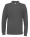 POLO PIQUE LONG SLEEVE MAN - GOTS GECERTIFICEERD Antraciet