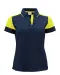 Prime Polo Dames Marine/neongeel