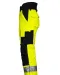 6514 GEVOERDE SIGNALISATIEREGENBROEK EN ISO 20471 KLASSE 2 Geel/zwart