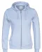 HOODIE FULL ZIP LADY - GOTS GECERTIFICEERD Lichtblauw