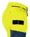 6519 SIGNALISATIE BROEK MET KNIEZAKKEN EN SPIJKERKZAKKEN EN ISO 20471 KLASSE 2 DAMES Geel