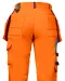 6519 SIGNALISATIE BROEK MET KNIEZAKKEN EN SPIJKERKZAKKEN EN ISO 20471 KLASSE 2 DAMES Oranje